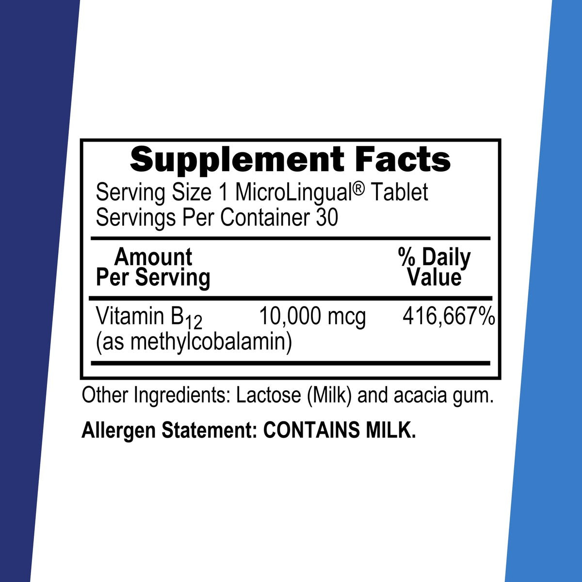 Superior Source No Shot Methylcobalamin B-12 10000 mcg – Vitamin B-12 zur Unterstützung der Energieproduktion, Gehirngesundheit und des allgemeinen Wohlbefindens – Sublinguale Tabletten für schnelle Absorption – 30 lösliche Tabletten