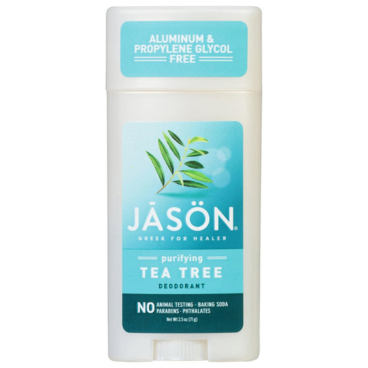 Jason Aluminumfreier Deodorant Stick, Reinigender Teebaum, 2,5 Unzen (3er-Pack)