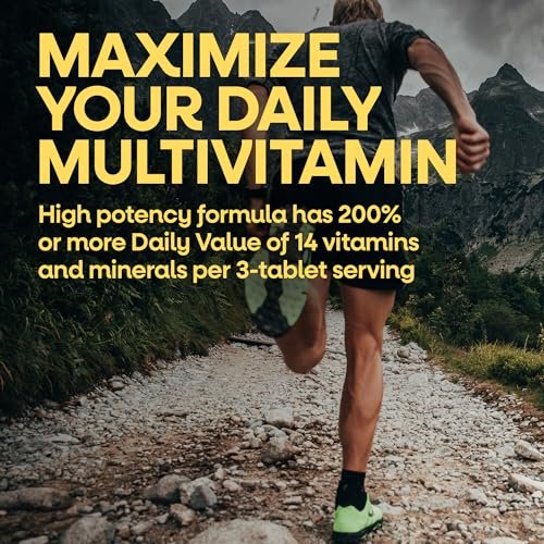 Nature's Way Alive! Men's Max3 Potency Daily Multivitamin – Hochdosiertes Multivitamin für Männer mit B-Vitaminen für Zellenergie*, Unterstützung für Herz, Muskeln und Augengesundheit*, 90 Tabletten