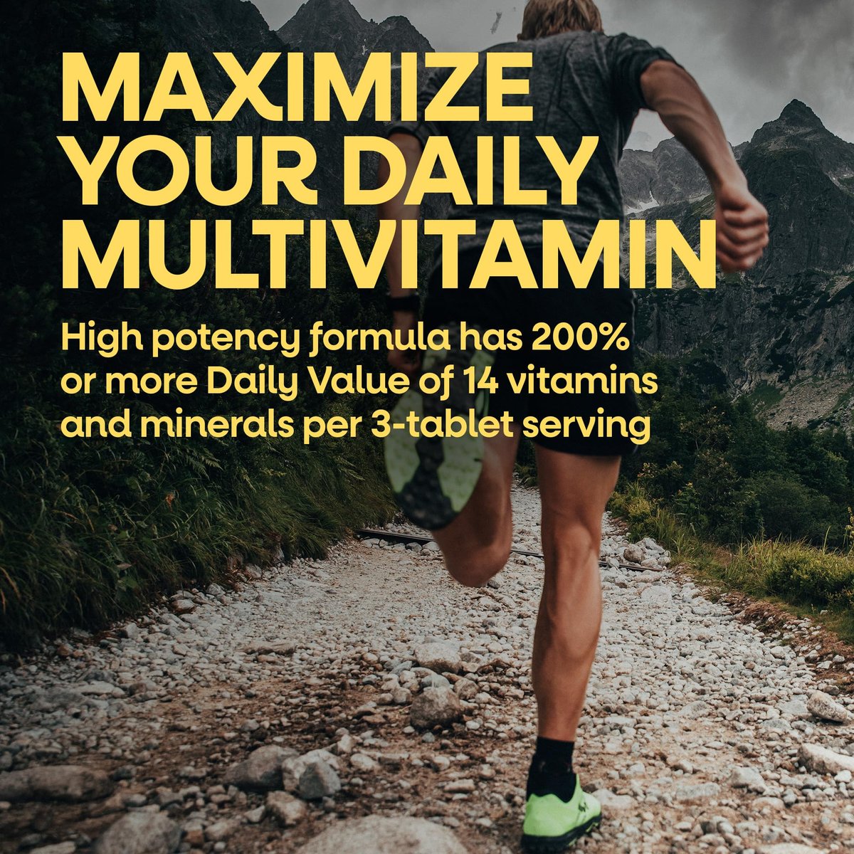Nature's Way Alive! Men's Max3 Potency Daily Multivitamin – Hochdosiertes Multivitamin für Männer mit B-Vitaminen für Zellenergie*, Unterstützung für Herz, Muskeln und Augengesundheit*, 90 Tabletten