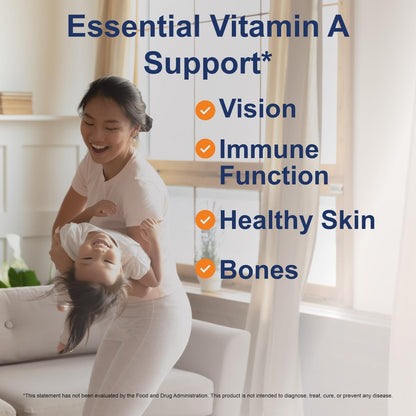 Carlson Vitamin A 15.000 IE (4500 µg RAE) Palmitat – 240 Softgels für Sehkraft, gesunde Haut & Immunsystem