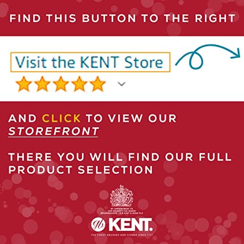 Kent KFM4 Antistatische Haarbürste für Männer – Klappbare Mini-Haarbürste für frizzfreies Styling und tägliche Pflege, Hergestellt in England