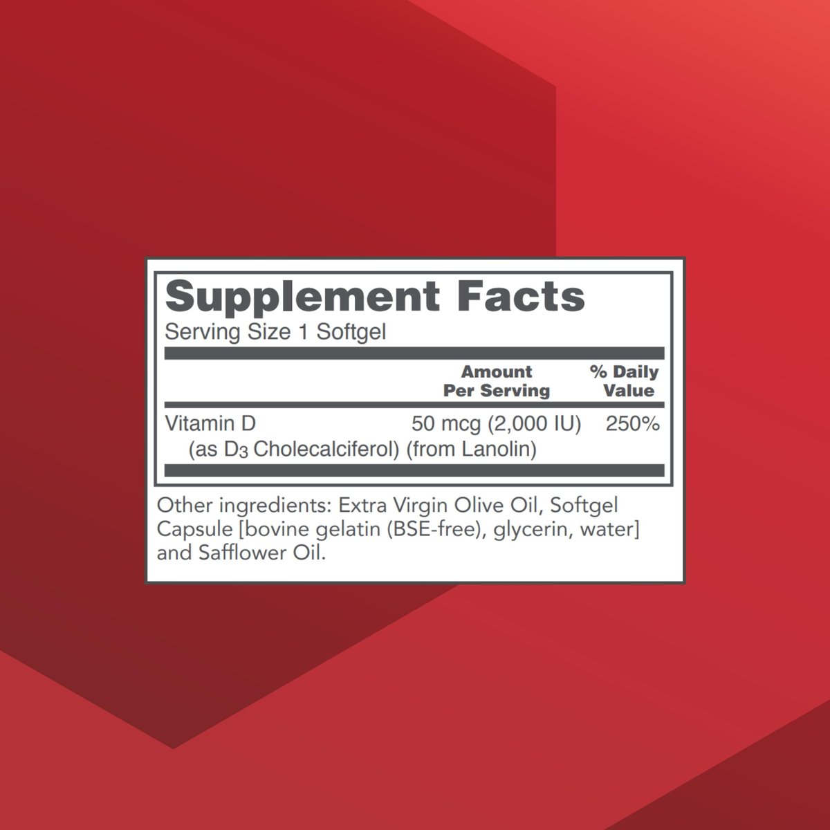 PROTOCOL FOR LIFE BALANCE Vitamin D3 2.000 IE – Immununterstützung, gesunde Knochen und Zähne – 120 Weichkapseln