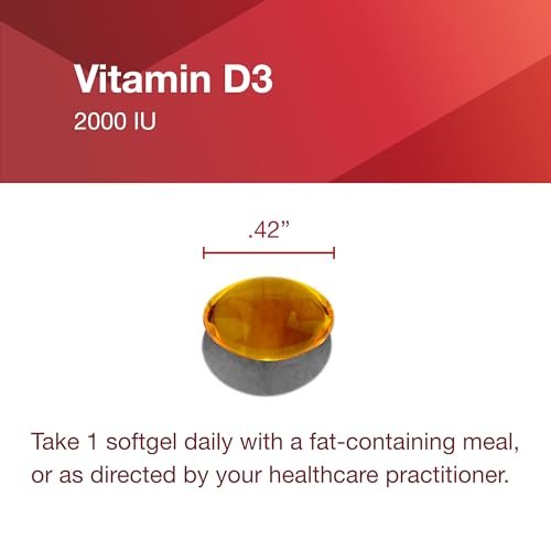 PROTOCOL FOR LIFE BALANCE Vitamin D3 2.000 IE – Immununterstützung, gesunde Knochen und Zähne – 120 Weichkapseln