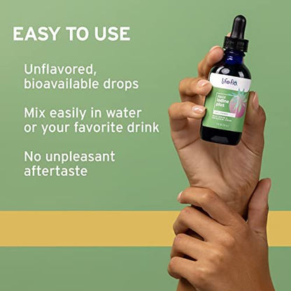 Life-flo Flüssiges Jod Plus 150 mcg – Jodpräparat zur Unterstützung der Schilddrüse,* für gesunde Energie & Stoffwechsel* mit Jod und Kaliumjodid (geschmacksneutral)
