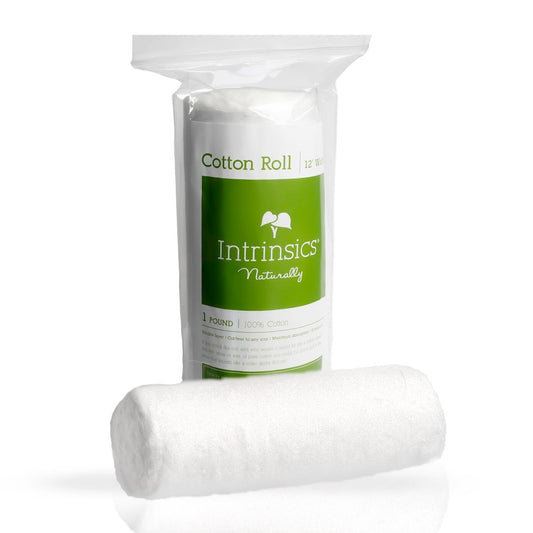 Intrinsics 100% reine Baumwollrolle (450 g) – 30 cm breite 100% Baumwollspule | Premium-Kosmetikerbedarf für Gesichtsbehandlungen, Wachsen & Hautpflege | Hohe Saugfähigkeit und hypoallergen