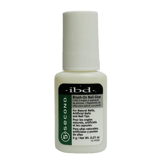 IBD 5-Sekunden-Brush-On Nagelkleber – Transparenter Cyanoacrylat-Kleber für starke, langanhaltende Nagelreparaturen