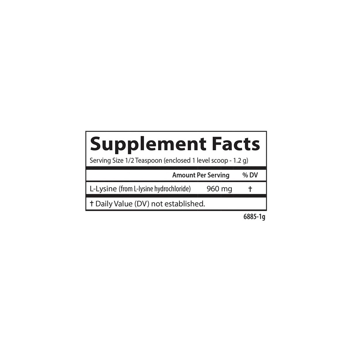 Carlson L-Lysin-Pulver, freie Aminosäure, 960 mg, unterstützt gesundes Gewebe & Muskelentwicklung, 100 g