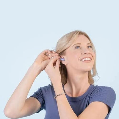 EarPlanes Plus (1 Paar) – Silikon-Ohrstöpsel für Flugreisen, Transparent