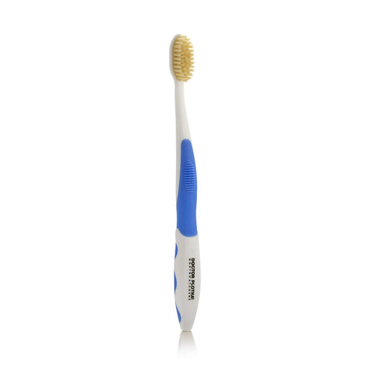 MOUTHWATCHERS Soft Flossing Manual Zahnbürste für Erwachsene, Blau, Ultra Clean, Geeignet für empfindliche Zähne und Zahnfleisch
