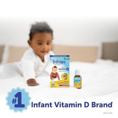 Ddrops Baby 400 IE Vitamin D Tropfen – 90 Tropfen (2,5 ml) für Säuglinge & Kleinkinder