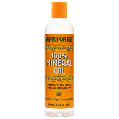 COCOCARE Africare 100 % Mineralöl - 8,5 Fl Oz - Duftfreies reines Öl für Haut- und Kopfhautpflege