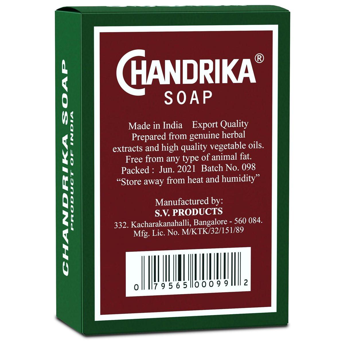 Chandrika Ayurvedische Kräuter- und Pflanzenölseife – 2,64 Unzen – 10er-Pack