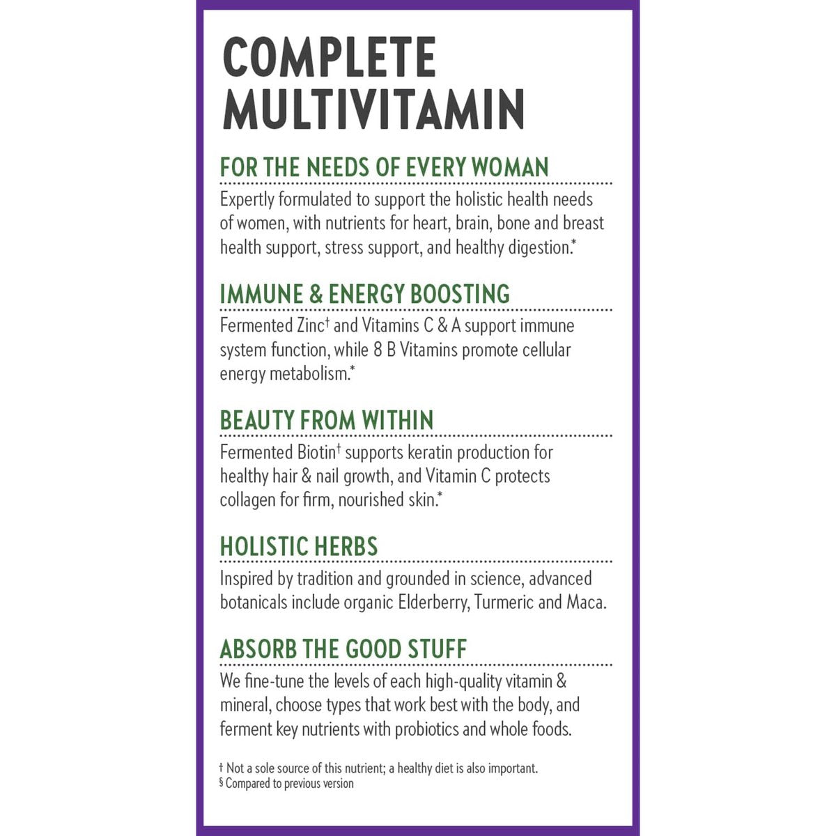 New Chapter Frauen Multivitamin – Eisen, B6, B12, Biotin für Haarwachstum, D3, Vitamin C, Zink für Immun- & Stressunterstützung, Sanft auf nüchternen Magen, 1 Tablette täglich, Nicht-GVO, Glutenfrei, 18+, 48 Tabletten