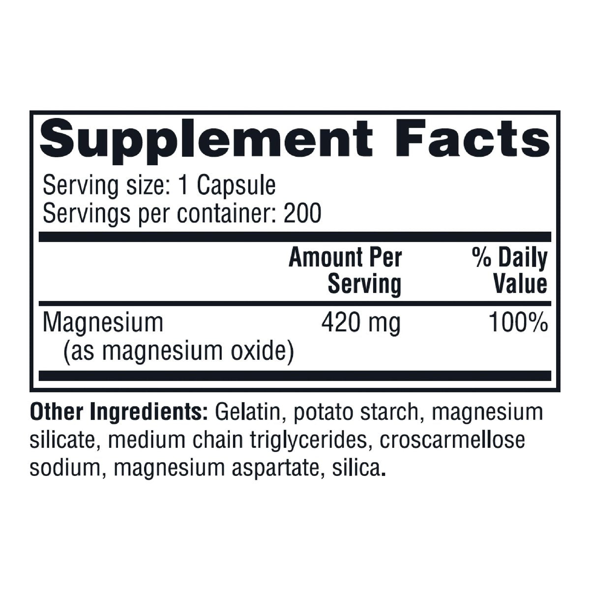 Twinlab Magnesium Kapseln – Hochabsorbierendes Magnesiumpräparat gegen Wadenkrämpfe, 420 mg, 200 Kapseln