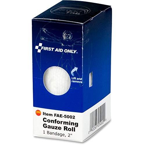 First Aid Only FAE5002 2 Zoll Mullbinde – Bambus-Mullbinde zur Wundversorgung