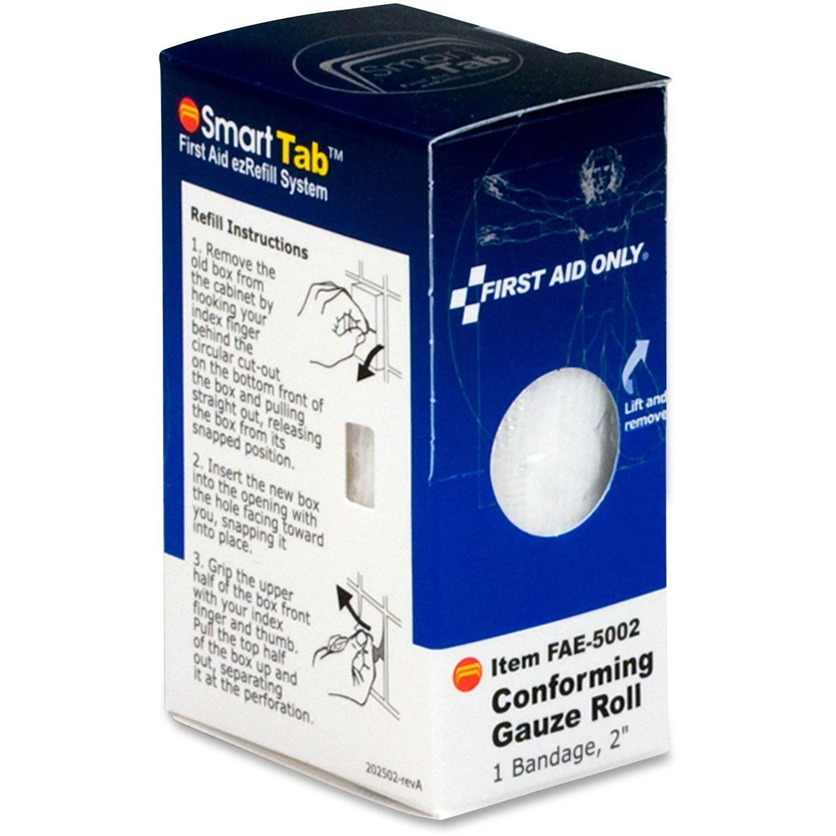 First Aid Only FAE5002 2 Zoll Mullbinde – Bambus-Mullbinde zur Wundversorgung