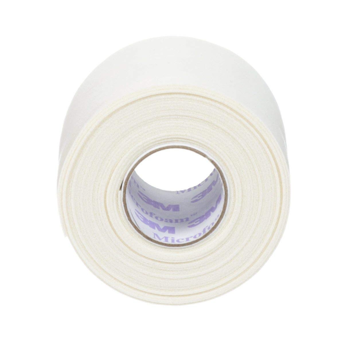 3M Microfoam Chirurgisches Tape 5 cm x 5 m, Weiß, 1 Rolle