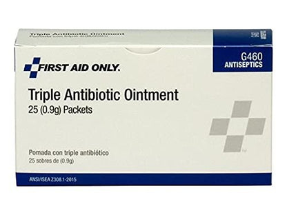 First Aid Only G460 Dreifach-Antibiotika-Salbe Einzelpackungen, 25 Stück