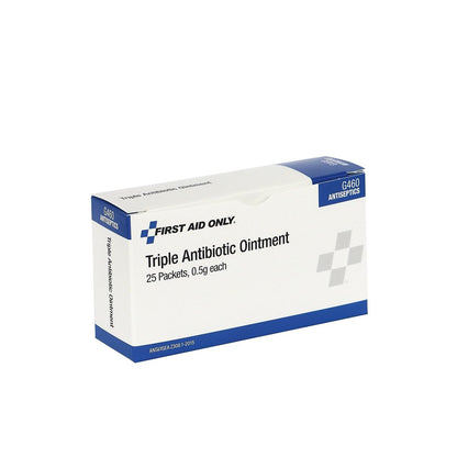 First Aid Only G460 Dreifach-Antibiotika-Salbe Einzelpackungen, 25 Stück
