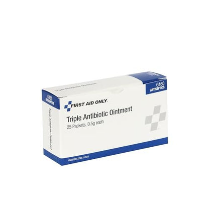 First Aid Only G460 Dreifach-Antibiotika-Salbe Einzelpackungen, 25 Stück