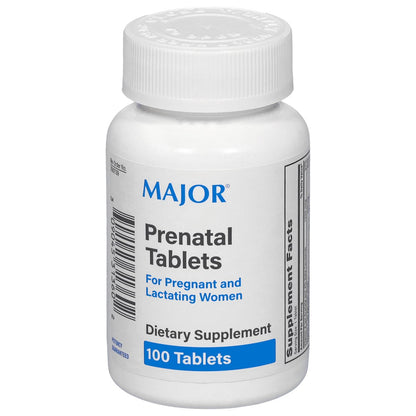 MAJOR Prenatal Tabletten für Schwangere und Stillende – Nahrungsergänzungsmittel – 100 Stück
