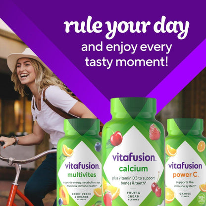 Vitafusion Power C Vitamin C Gummis für Immununterstützung, Orangengeschmack, 282 mg Vitamin C, Amerikas Nr. 1 Gummivitamin-Marke, 50-Tage-Vorrat, 150 Stück