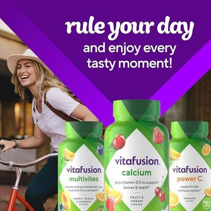 Vitafusion Power C Vitamin C Gummis für Immununterstützung, Orangengeschmack, 282 mg Vitamin C, Amerikas Nr. 1 Gummivitamin-Marke, 50-Tage-Vorrat, 150 Stück