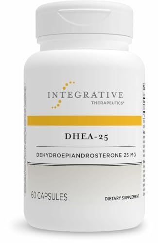 Integrative Therapeutics DHEA-25 – Nahrungsergänzungsmittel für Männer & Frauen – Vegan, glutenfrei & laktosefrei – 60 Kapseln (60 Portionen)