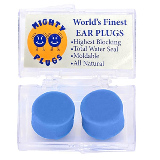 Mighty Plugs - (1 Paar) - Aus reinem Bienenwachs - Höchste NRR 34 Geräuschblockierung - Perfekte Ohrstöpsel zum Schlafen - 100% Schnarchblockierung - Wasserdicht zum Schwimmen