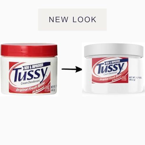 Tussy Deodorant Creme, 1,7 Unzen (6er-Pack) – Wirksamer Schutz den ganzen Tag