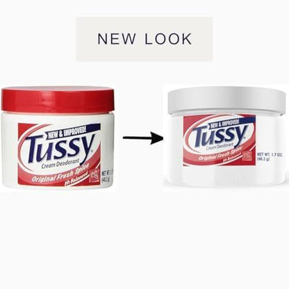 Tussy Deodorant Creme, 1,7 Unzen (6er-Pack) – Wirksamer Schutz den ganzen Tag