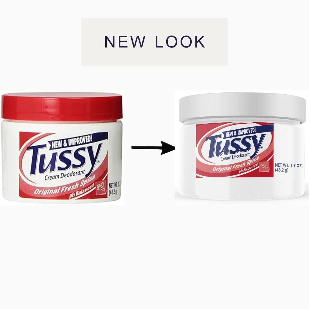Tussy Deodorant Creme, 1,7 Unzen (6er-Pack) – Wirksamer Schutz den ganzen Tag