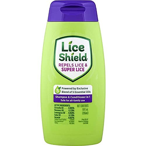 Lice Shield Shampoo & Conditioner in 1 – Wehrt Läuse und Superläuse ab, 300 ml