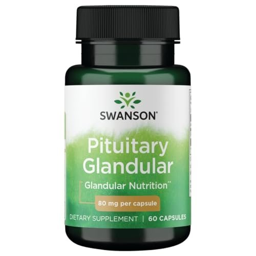 Swanson Raw Pituitary Glandular 80 mg – 60 Kapseln, Unterstützung für die Hypophyse