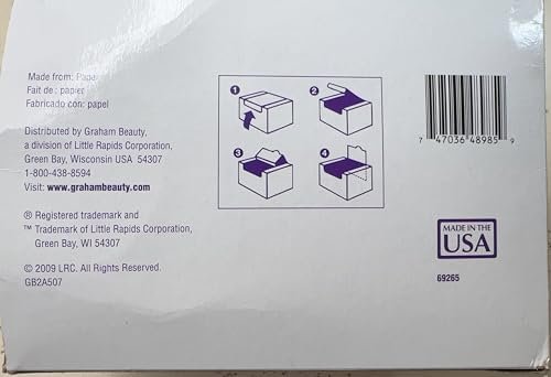 Graham Mega Wrap Streifen-Nachfüllpackungen Schwarz, 6 Packungen mit je 40 Streifen