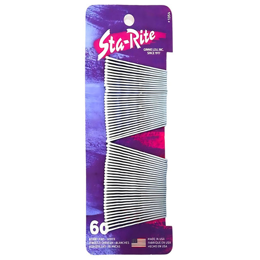 Sta-Rite Weiße Haarklammern - 60 Stück