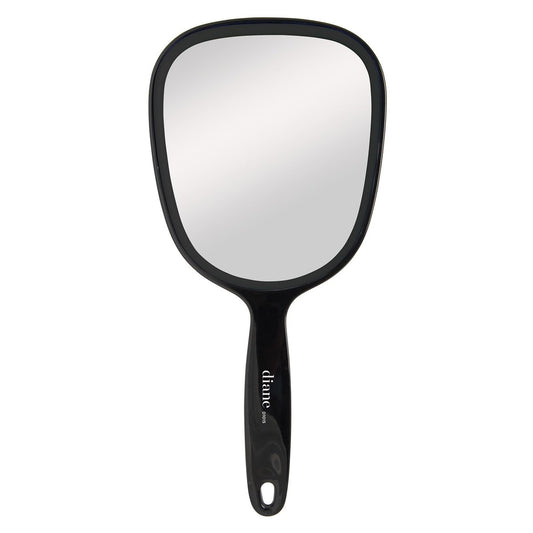 Diane Handspiegel – Standard 1X Vergrößerung Handspiegel, einseitiger Kosmetikspiegel für Frauen, Männer, Salon, Friseur, Rasur und Reisen, mittel 5" x 11" in Schwarz