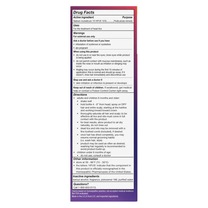 Licefreee Spray! Kopflausbehandlung für Erwachsene und Kinder – Inklusive professionellem Metall-Nit- und Lauskamm, 177 ml