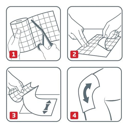 Hypafix Flexible Fixierverband zum Sichern von Geräten und Wundauflagen – 5 cm x 10 m, 1 Rolle