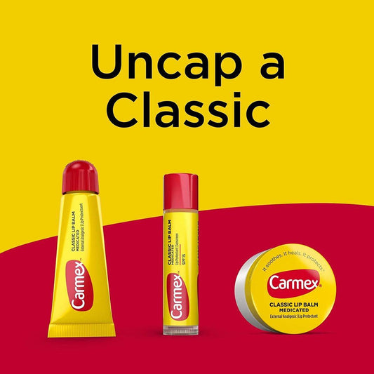 Carmex Classic Lippenbalsam medizinisch, 0,25 oz (5er-Pack)