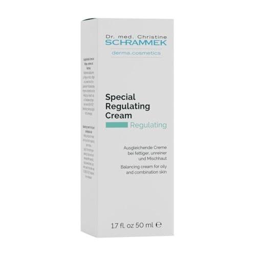 Spezial Regulierende Creme (50 ml) - Für ölige & Mischhaut - Aloe Vera & Vitamin E - Gesichtsfeuchtigkeitscreme - Dr. Schrammek