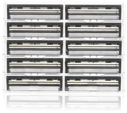 100 Personna Twin 2 (TWIN II) Rasierklingen – Kompatibel mit Gillette Trac 2 System
