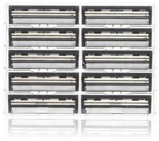 100 Personna Twin 2 (TWIN II) Rasierklingen – Kompatibel mit Gillette Trac 2 System
