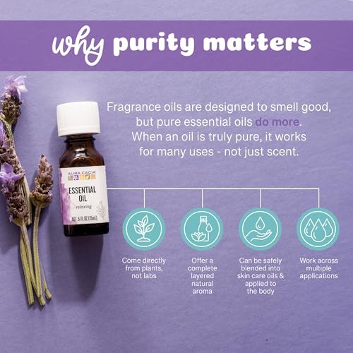 Aura Cacia Bio-zertifiziertes reines Vetiver-Öl, 0,25 Fl. Oz.