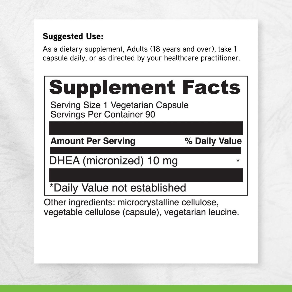 DAVINCI Labs Mikronisiertes DHEA 10 mg – Unterstützt gesundes Altern, Hormonhaushalt, Gehirngesundheit, Schilddrüsenfunktion & mehr – Vegetarisch, Glutenfrei – 90 Kapseln