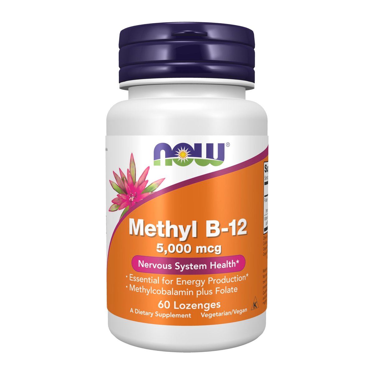 NOW Foods Methyl B-12 5.000 mcg – 60 Lutschtabletten für die Nervengesundheit