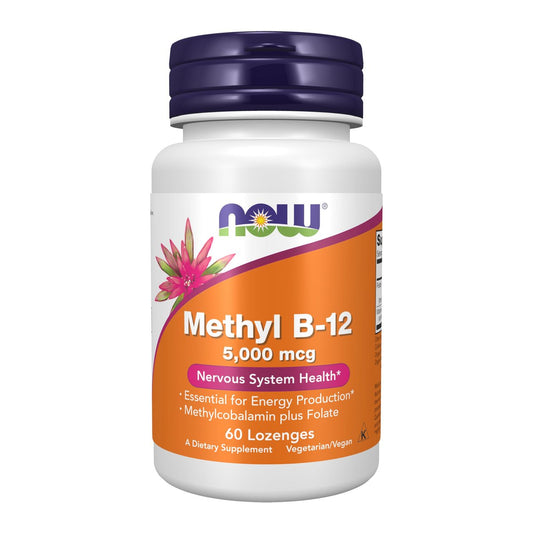 NOW Foods Methyl B-12 5.000 mcg – 60 Lutschtabletten für die Nervengesundheit