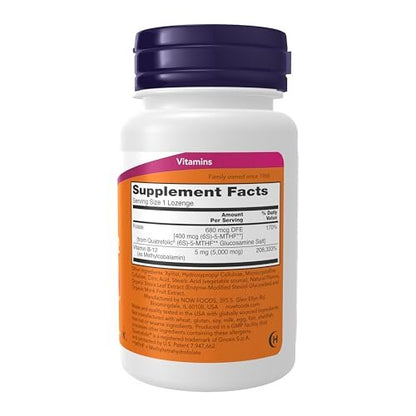 NOW Foods Methyl B-12 5.000 mcg – 60 Lutschtabletten für die Nervengesundheit