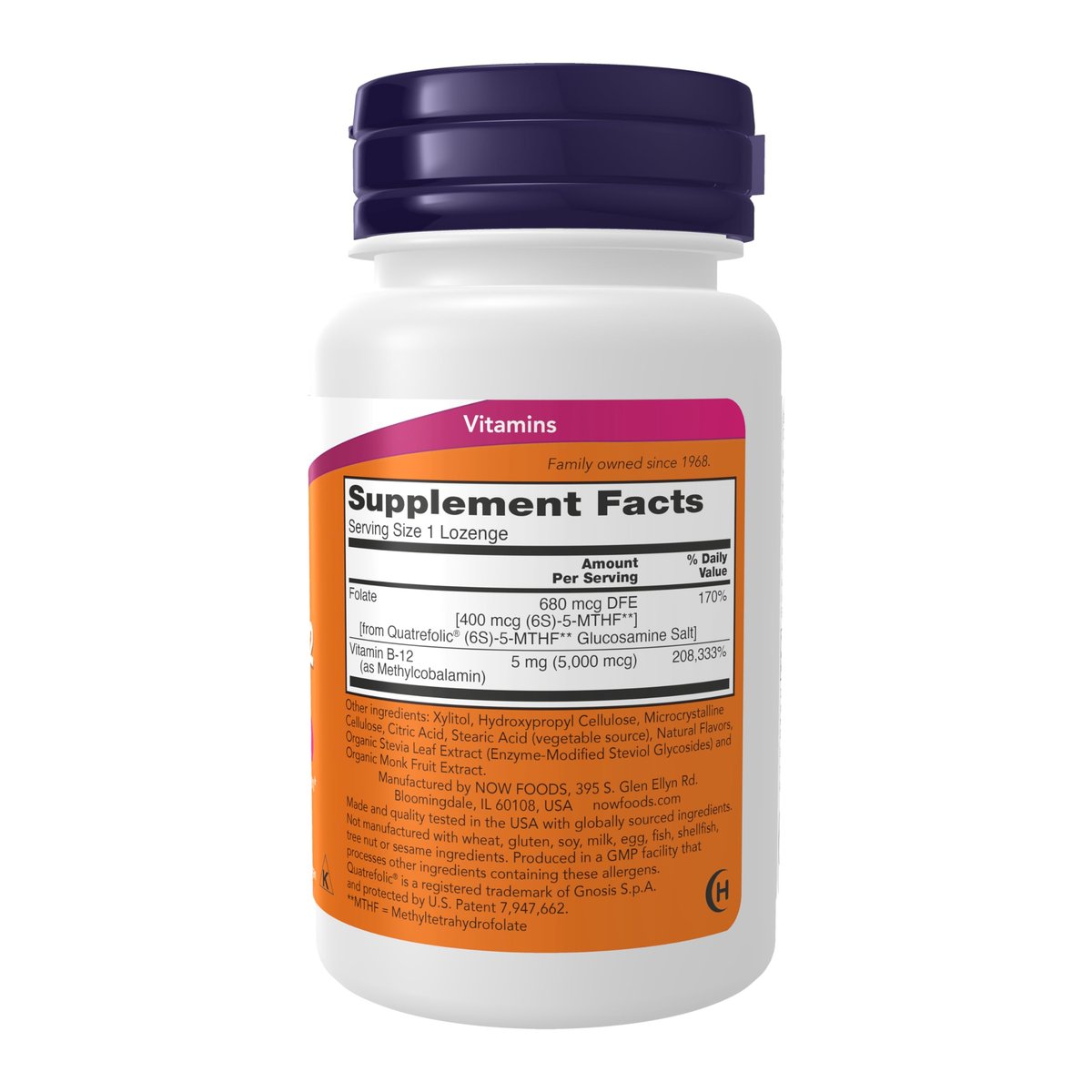 NOW Foods Methyl B-12 5.000 mcg – 60 Lutschtabletten für die Nervengesundheit